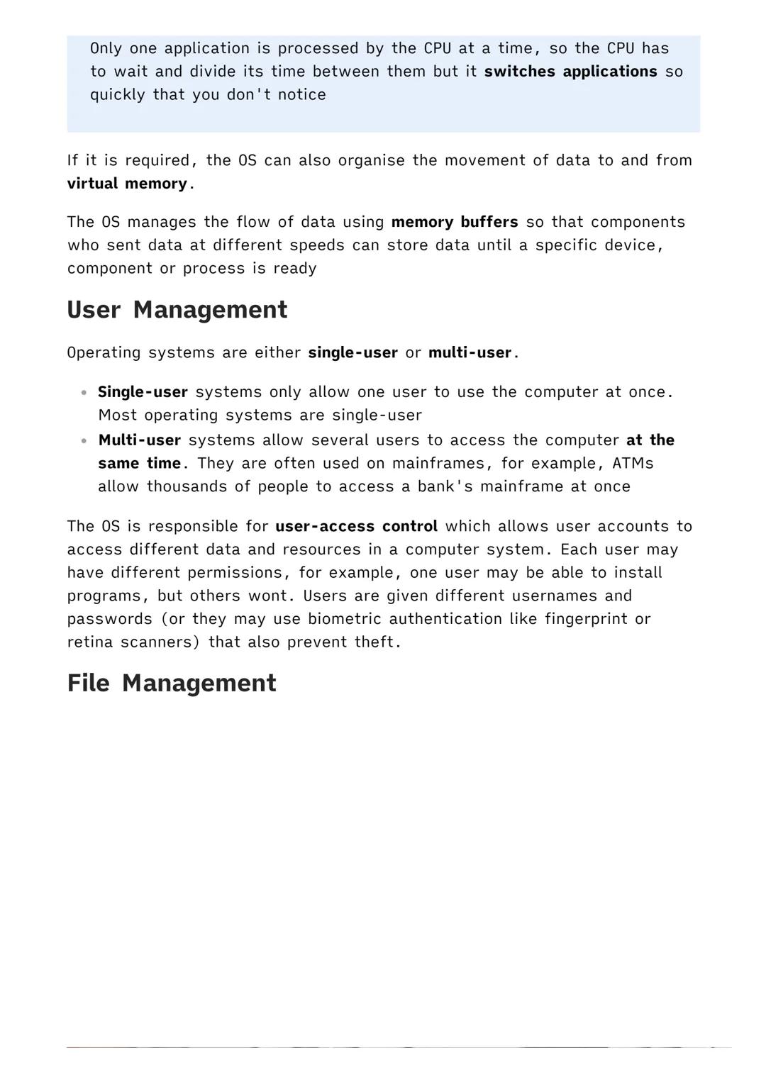 # 1.5.1 Operating Systems

| Computing MOC

An operating system is what manages and controls a computer and what
allows software to run. The