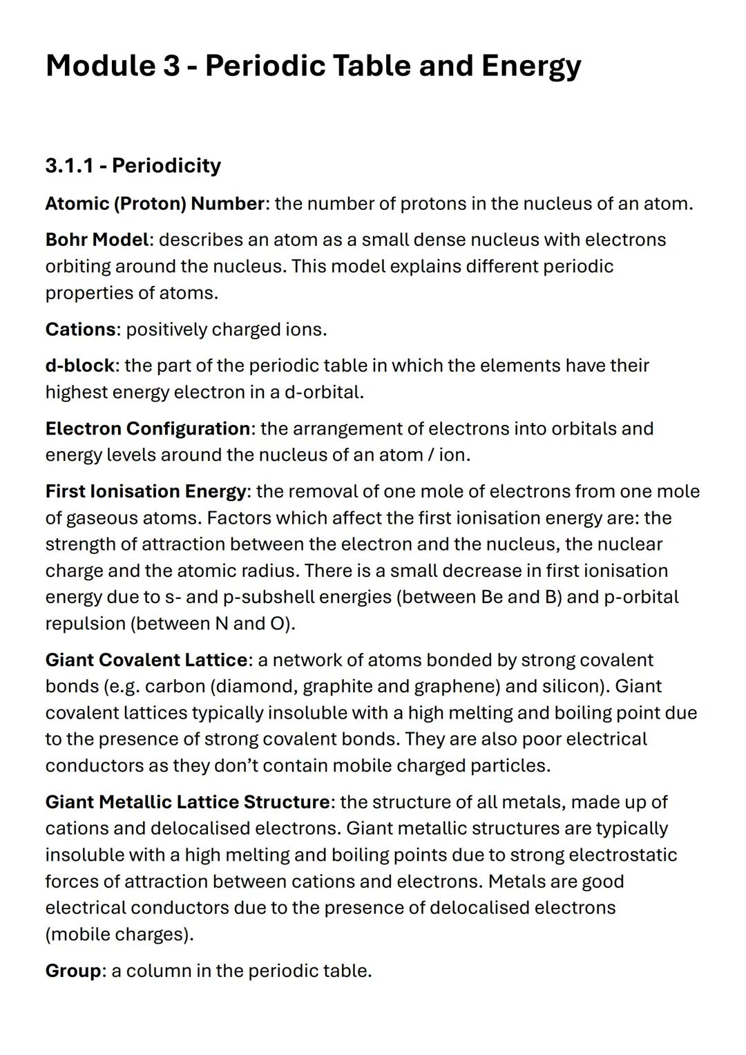 OCR A A-LEVEL
CHEMISTRY
KEYWORDS

TOPICS 1-6 # Module 2 - Foundations in Chemistry

2.1.1 - Atomic Structure and Isotopes and 2.1.2 - Compou