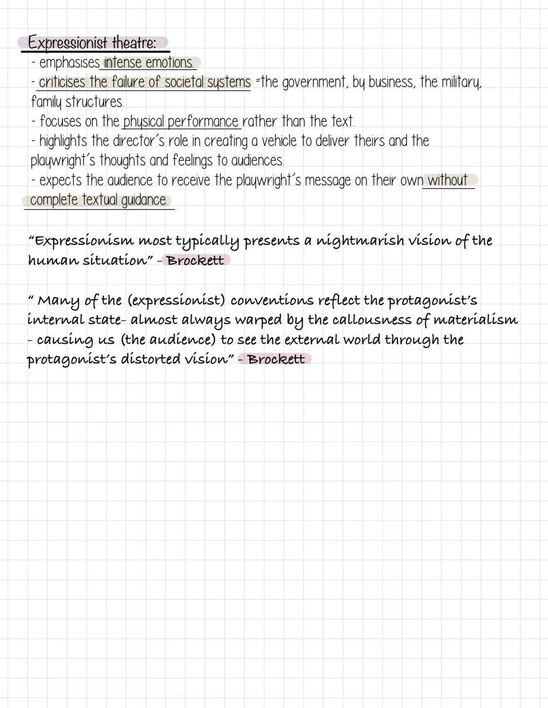 # Expressionism

- Expressionism was a movement in drama and theatre that principally developed in Germany
in the early decades of the 20th 