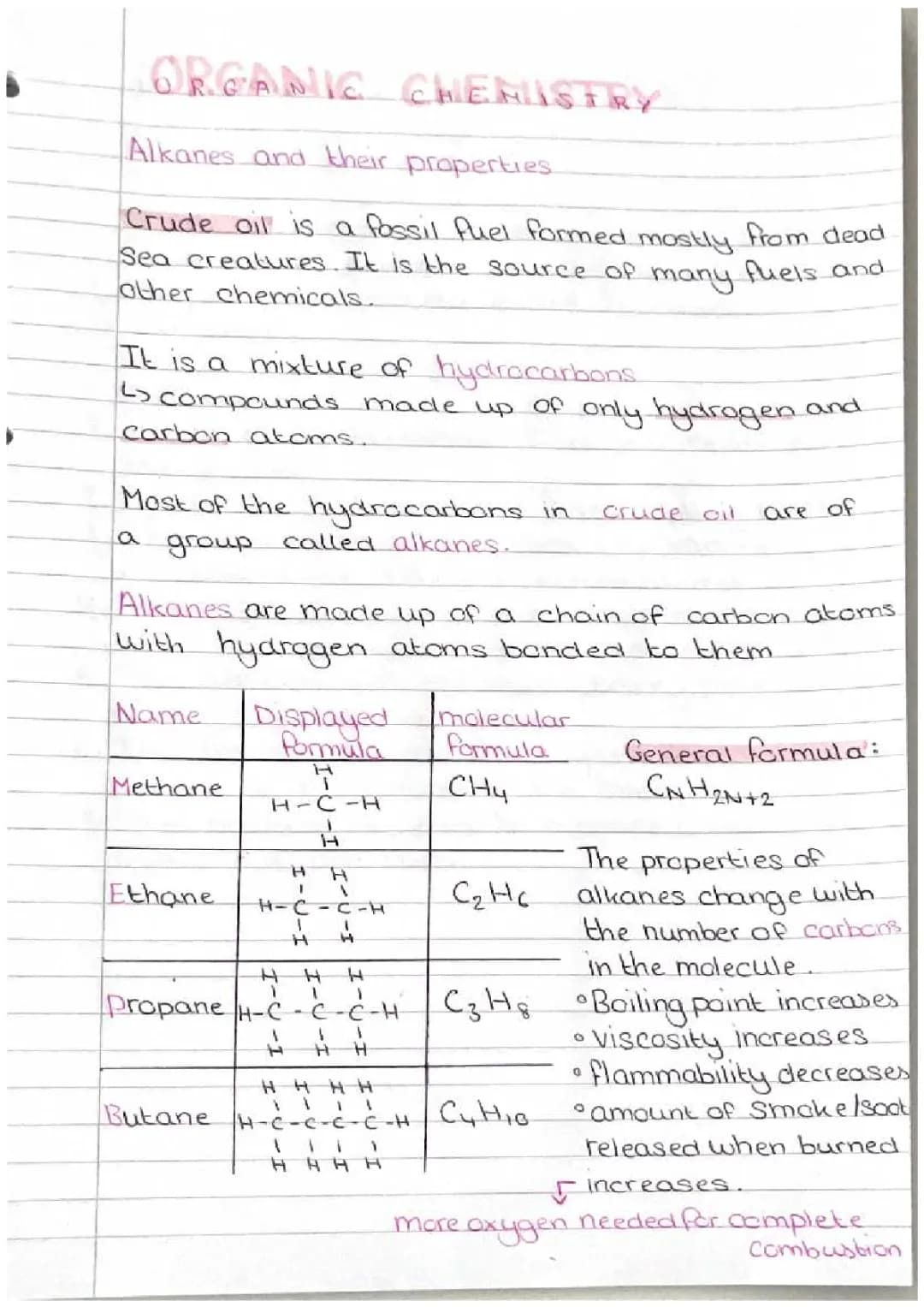 The Cool Stuff About Alkanes: Boiling Points, Melting Points, and Crude Oil