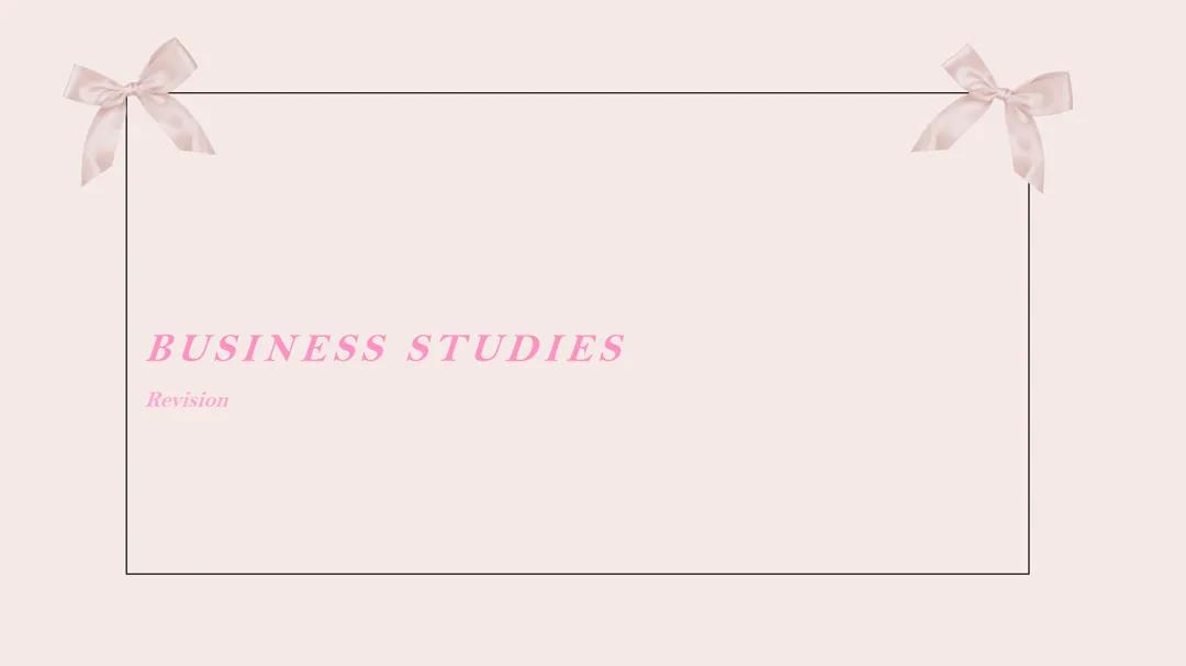 business studies aqa paper 1 and 2