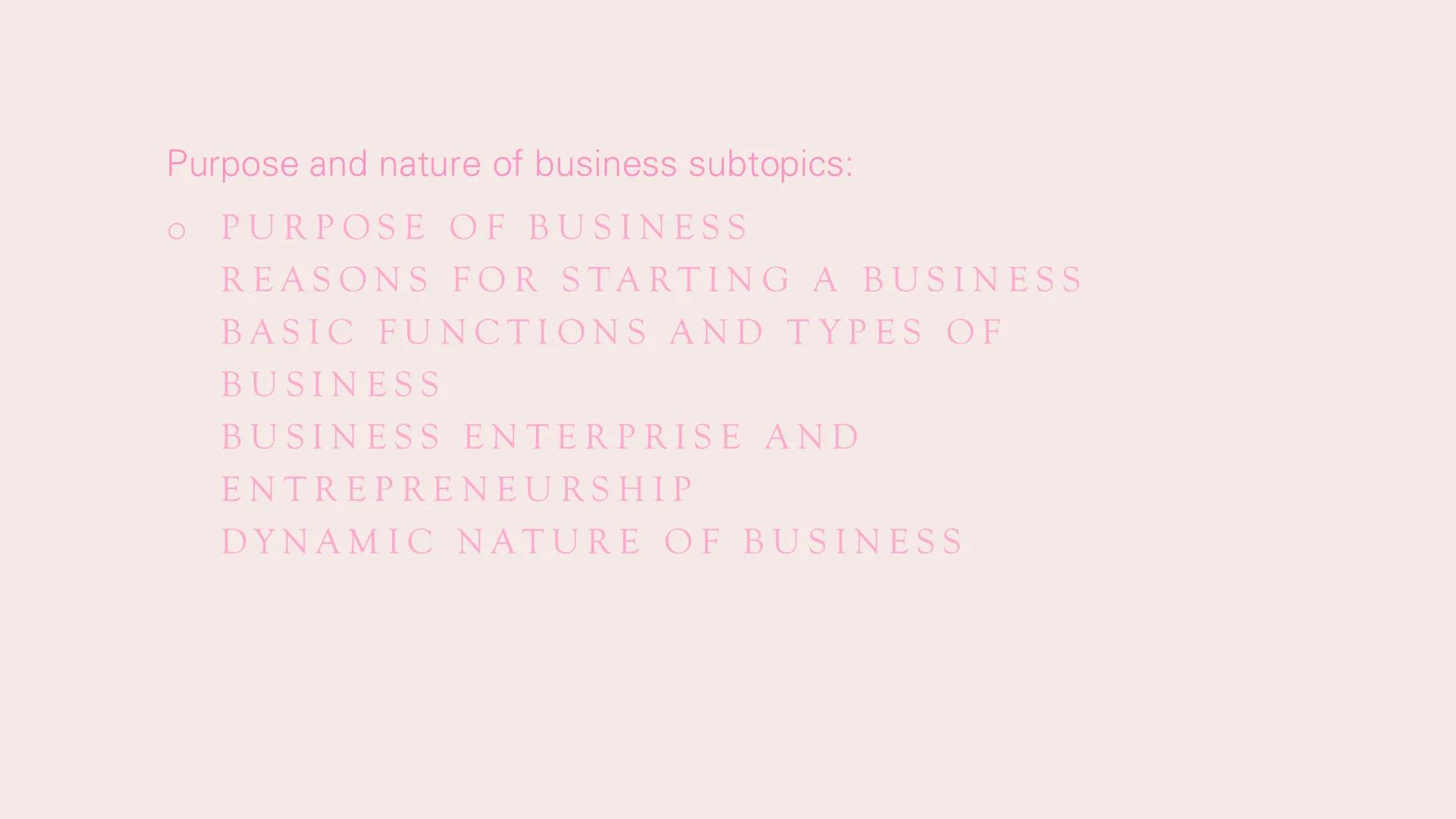 ## BUSINESS STUDIES

*Revision* ## BUSINESS IN THE
## REAL WORLD
Paper 1 & paper 2 Business in the real-world subtopics:
- PURPOSE AND NATUR