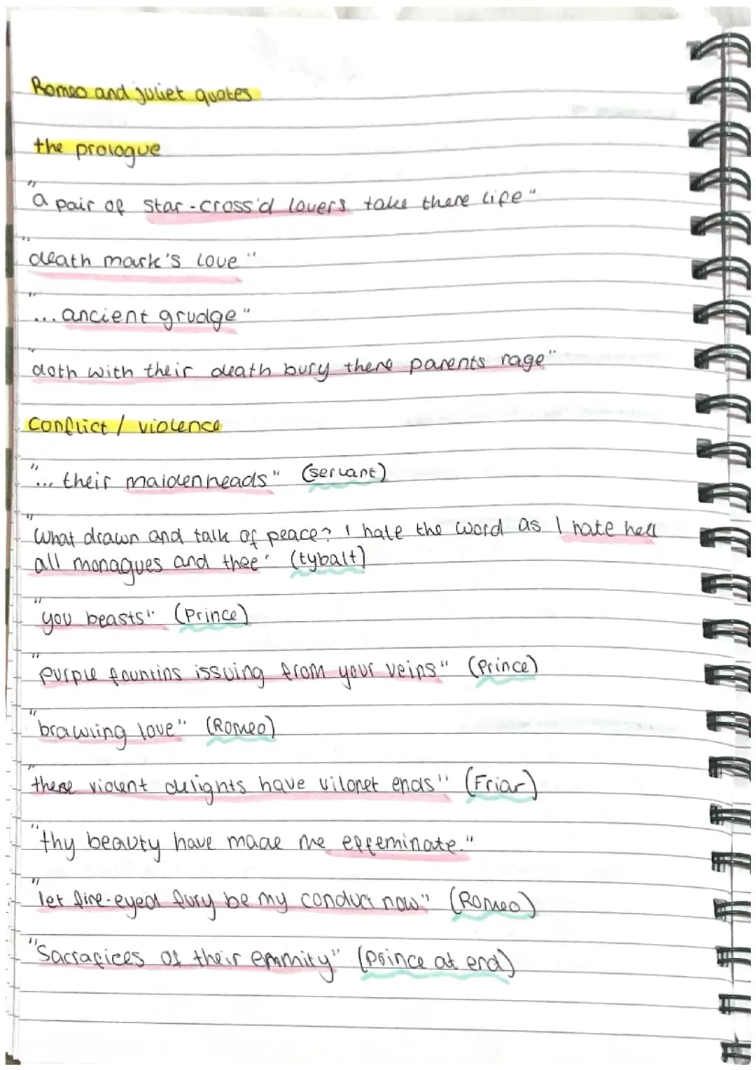 romeo and juliet quotes 