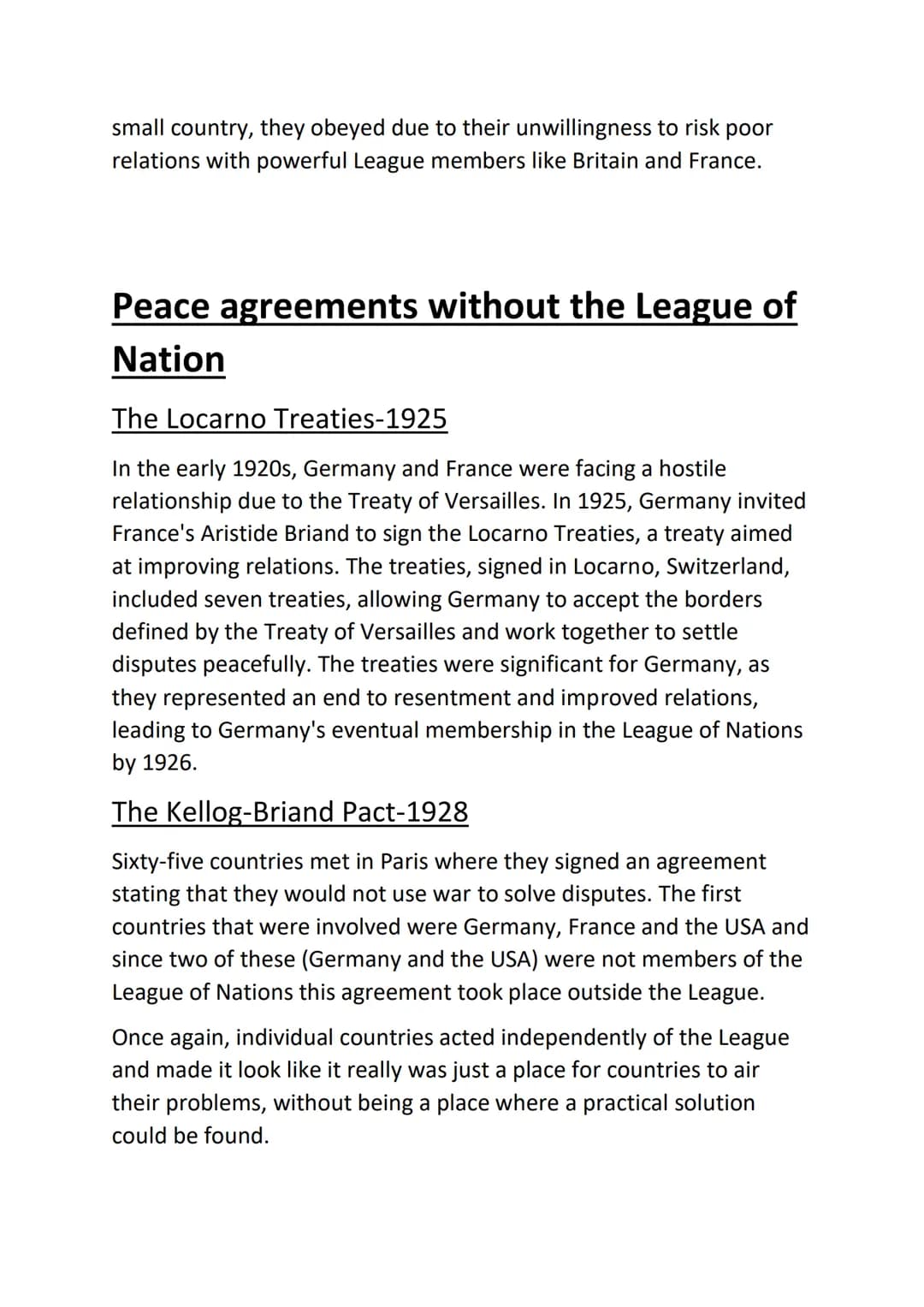 Conflict and Tension - part 2
League of Nation
Woodrow Wilson had the idea of a "World Parliament" to
promote world peace by encouraging dis