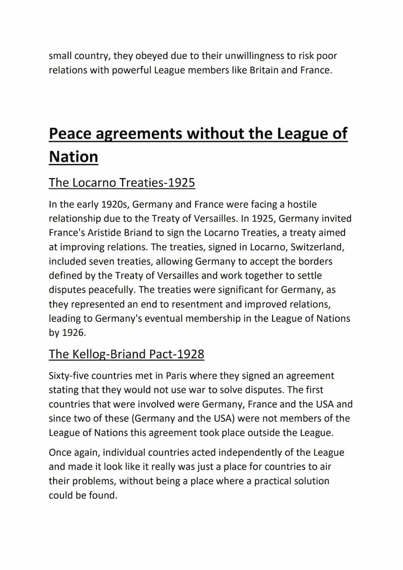 Conflict and Tension - part 2
League of Nation
Woodrow Wilson had the idea of a "World Parliament" to
promote world peace by encouraging dis