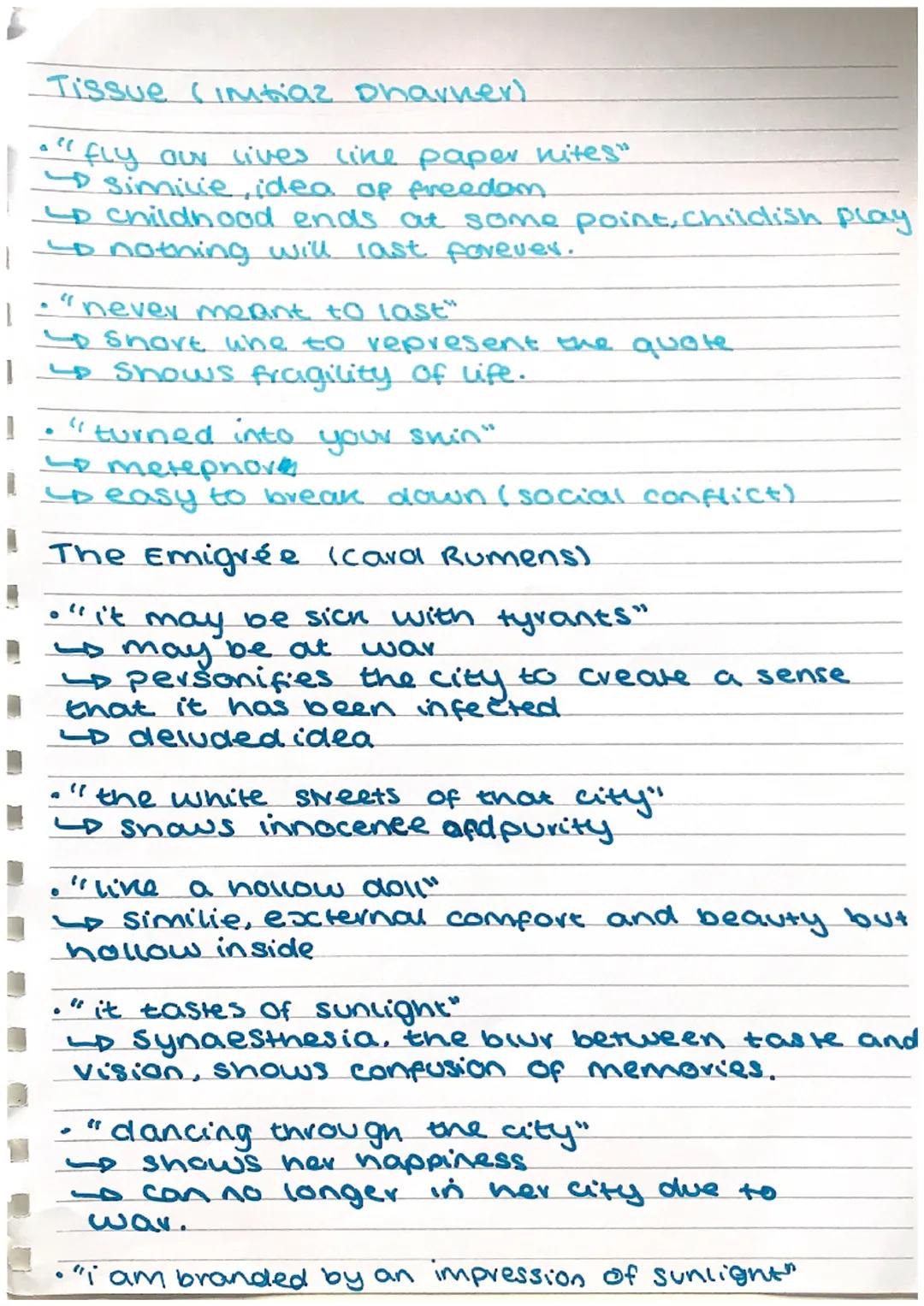 London (William Blake)
*   "marks of weakness, marks of woe"
    emphasises the sadness/misery.
Lo emotive language, semantic field of
unhap
