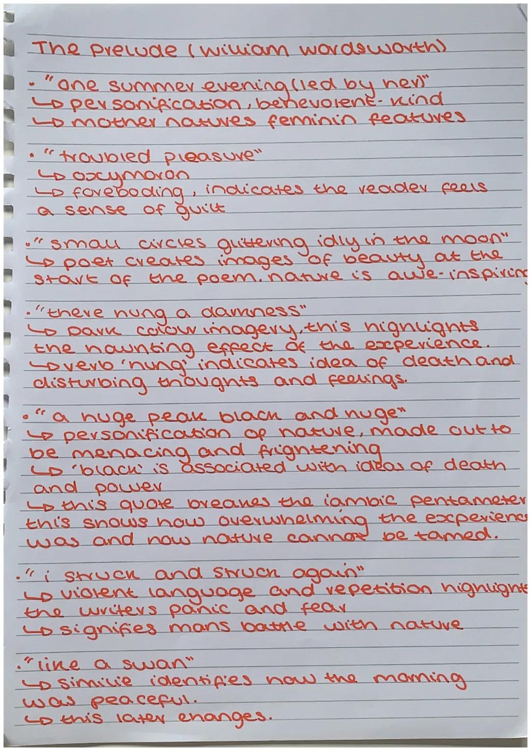 London (William Blake)
*   "marks of weakness, marks of woe"
    emphasises the sadness/misery.
Lo emotive language, semantic field of
unhap