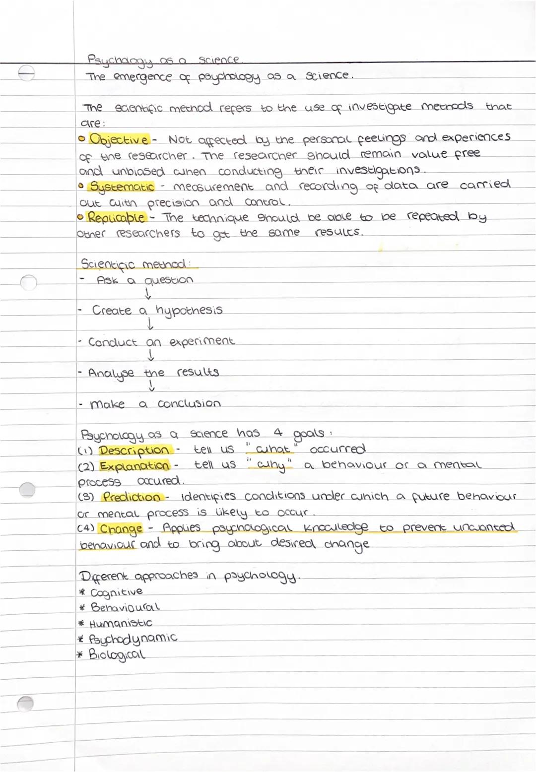Psychangy as a science.
The emergence of psychology as a science..

The saentific method refers to the use of investigate methods that
are:

