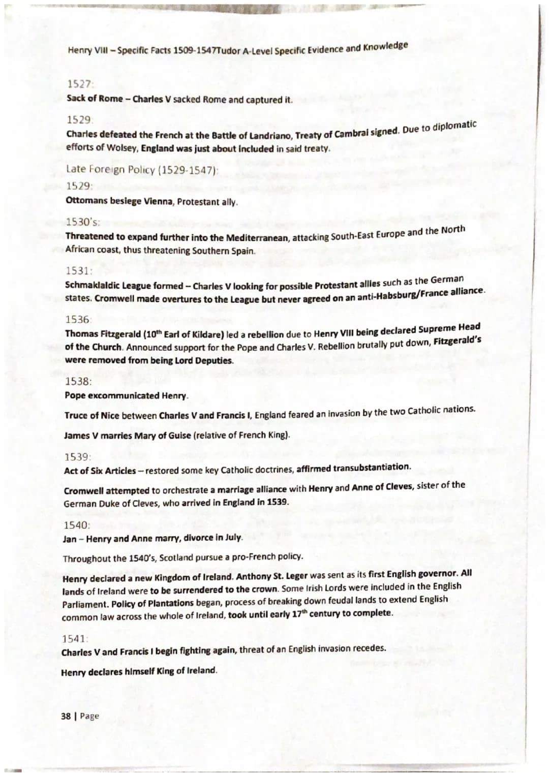 Henry Vill-Specific Facts 1509-1547Tudor A-Level Specific Evidence and Knowledge
29 Page
Henry VIII:
1509-1547 Henry VIII -Specific Facts 15