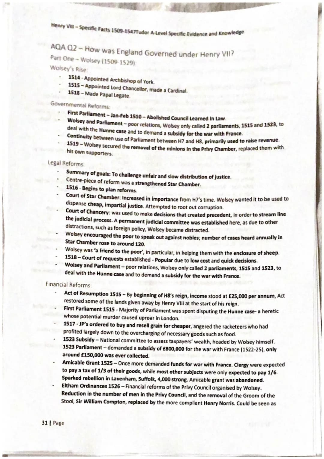 Henry Vill-Specific Facts 1509-1547Tudor A-Level Specific Evidence and Knowledge
29 Page
Henry VIII:
1509-1547 Henry VIII -Specific Facts 15
