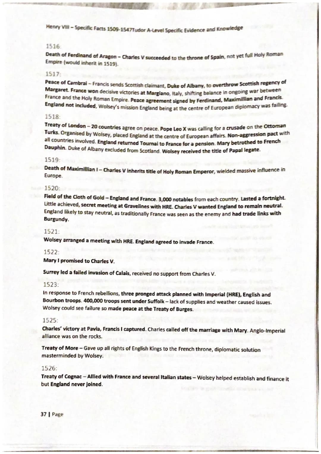 Henry Vill-Specific Facts 1509-1547Tudor A-Level Specific Evidence and Knowledge
29 Page
Henry VIII:
1509-1547 Henry VIII -Specific Facts 15