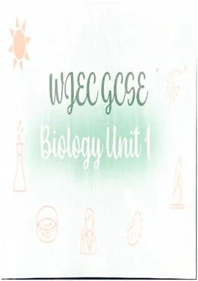 Know WJEC GCSE Biology Unit 1 thumbnail