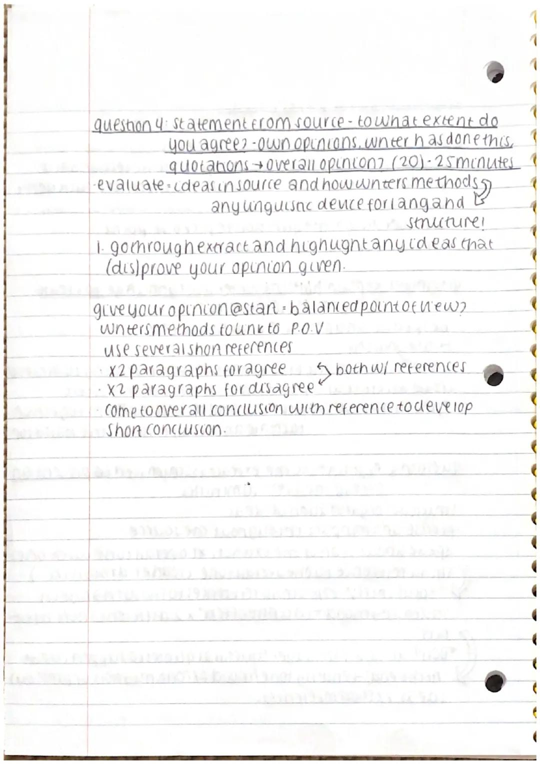 engushlanguage paperl toptips

Questioni ust 4 things from a source (4)
- Make sure you're choosing things from the section said.
- Pickout 