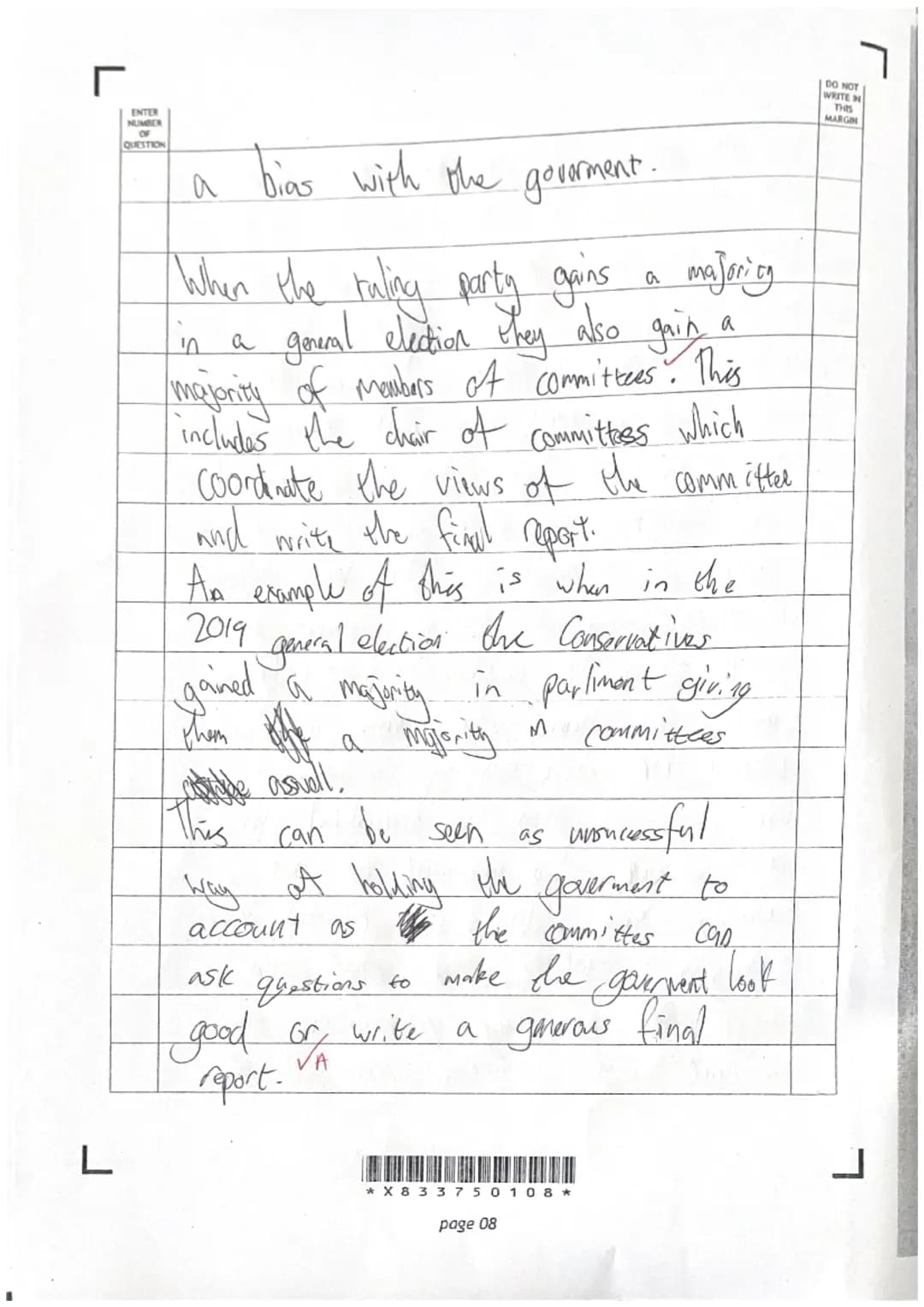 r
L
ENTER
NUMBER
QUESTION
1.11b1 One
8
29
Introduction ??
In this essay
Way
goverment
Aut
can hold the
A
accounting was the whip
Parliment
t
