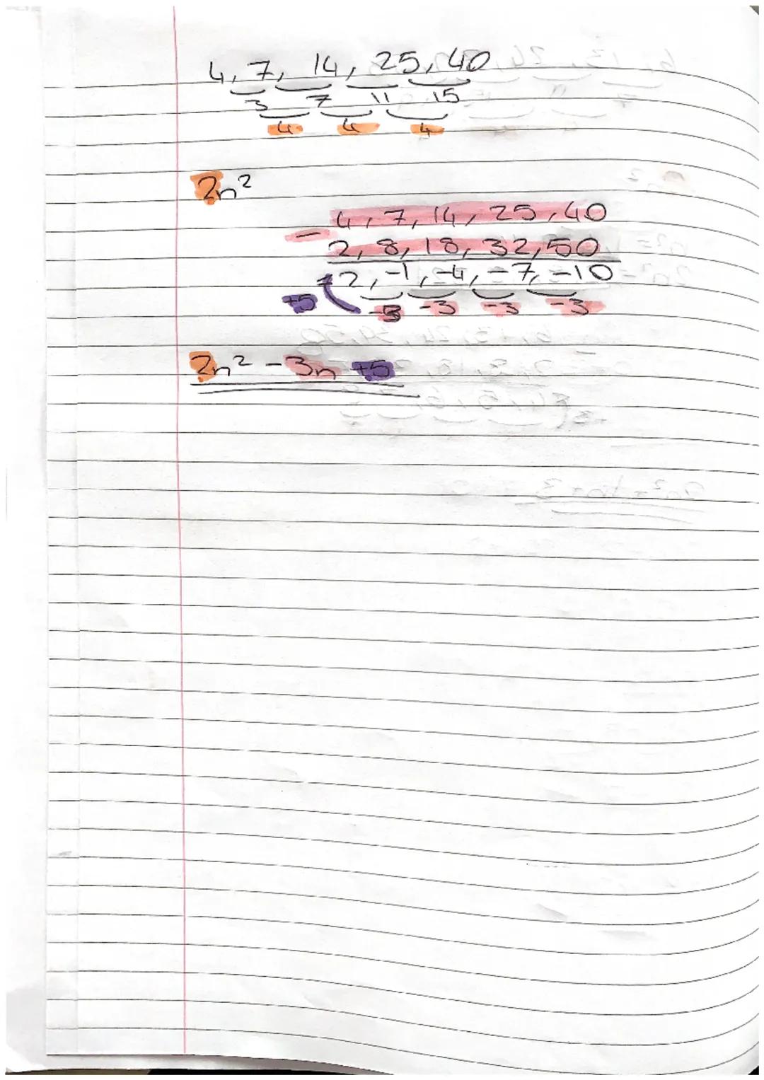 th
may
example
75, 7, 9, 11
+2
+2+2
2n+3
Silver
to the term = n=10
2x10+3=23
Sequences revision
3/5,7 1, 4, 7, 10
+3
3n+2 3n-2
2) 1, 5, 9, 1
