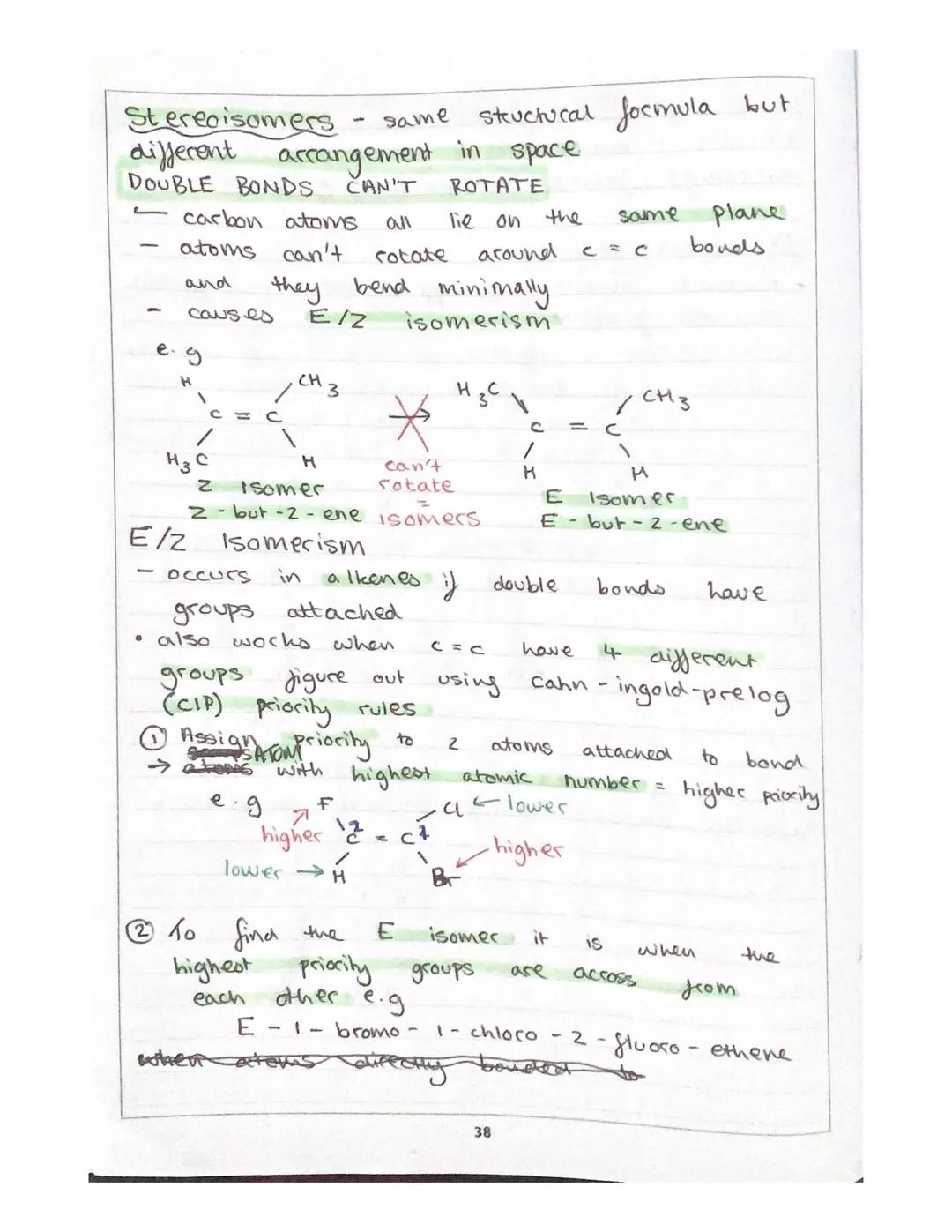 3.3.1.3 - Isomerism

Isomers = same molecular formula but different
displayed Jocmola (arrangement of atoms)

Structural Isomers
- Molecules