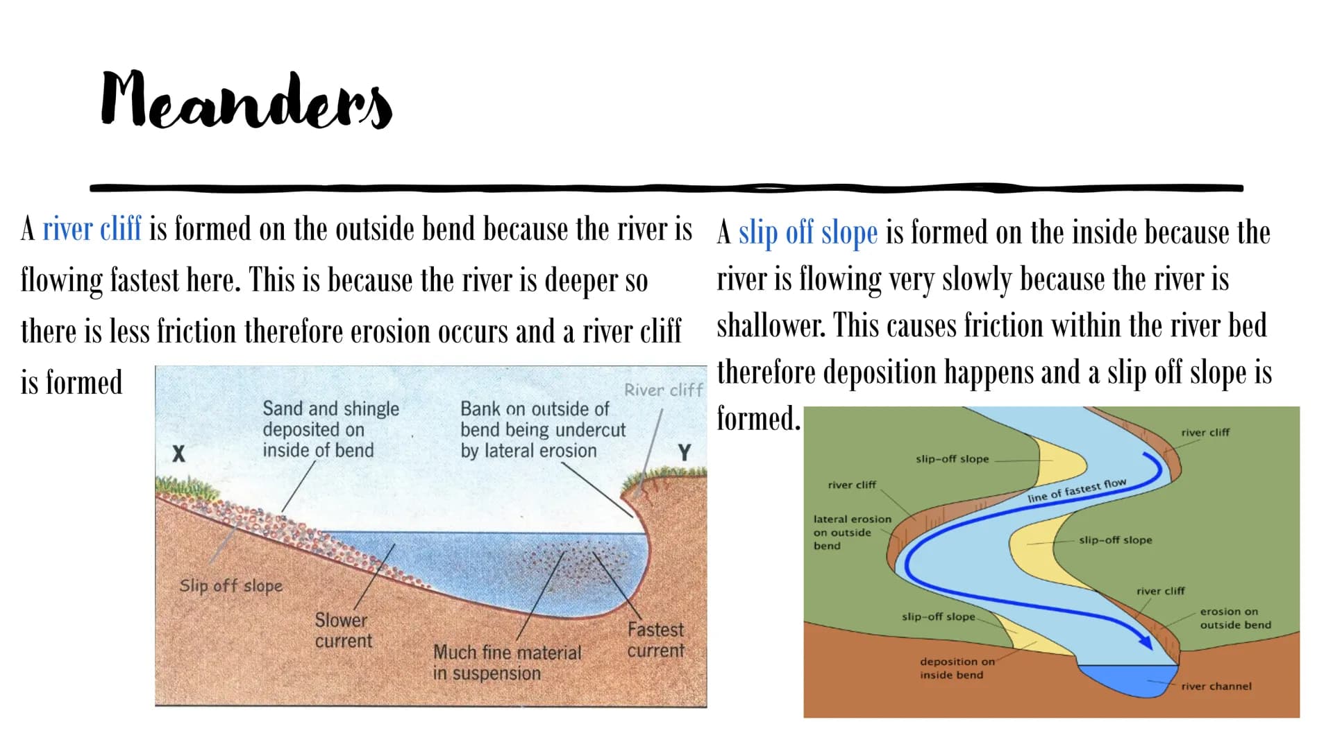 Geography
Revision
A revision presentation Erosional processes
●
Solution is the dissolving of rocks such as chalk or limestone
Attrition - 