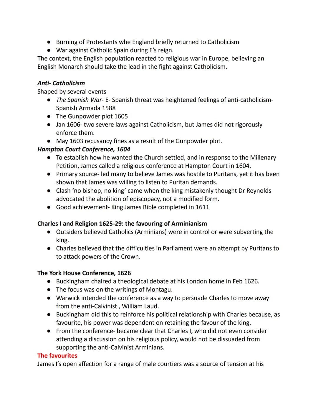 Why did the relationship between Crown and Parliament break down between 1603
and 1629?
ESSAY PLAN
Introduction-
There are many reasons as t