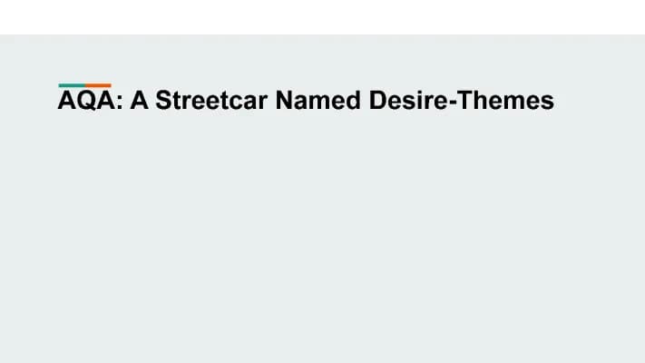 Know AQA: A Streetcar Named Desire - Themes thumbnail