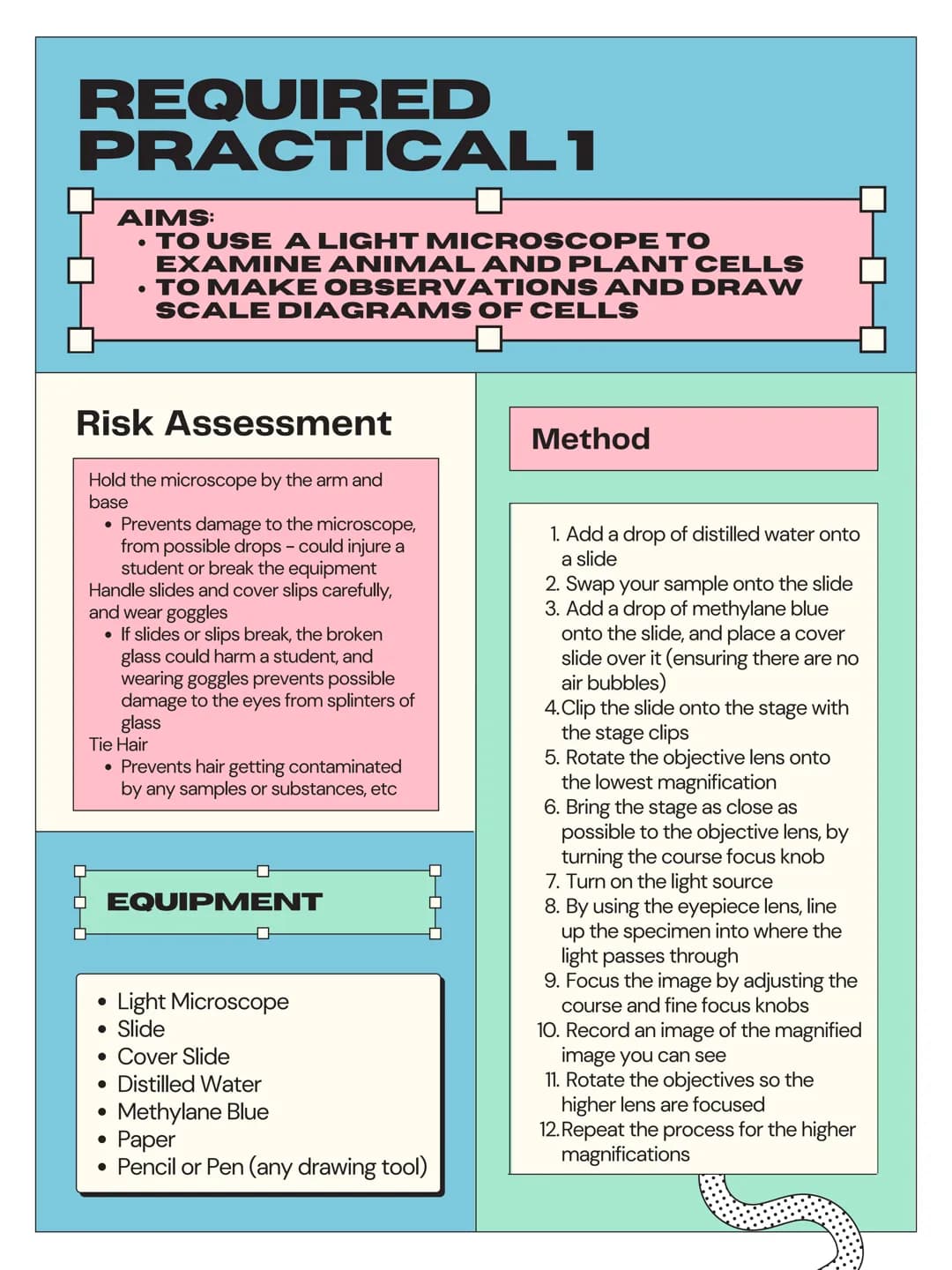 4.1 CELL
BIOLOGY
EUKARYOTES
PROKARYOTES
AND
- 4.1.1.1
Eukaryotic Cells
• Have a cell membrane
Have cytoplasm
• Genetic material is stored in