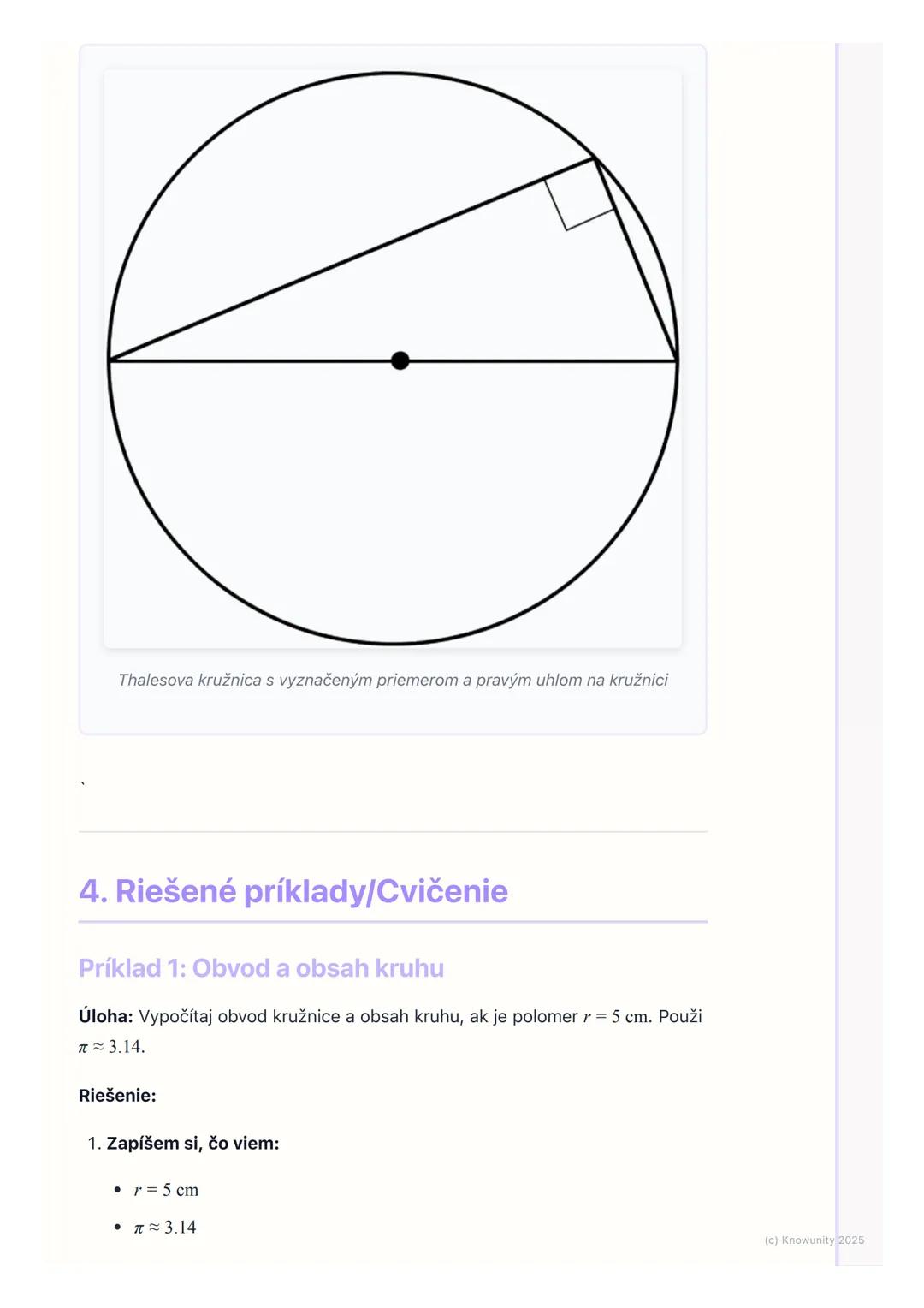 # Kruh a kružnica

## 1. Úvod do kruhu a kružnice

Tieto poznámky sú o kruhu a kružnici, čo sú základné geometrické tvary, ktoré
vidíme všad