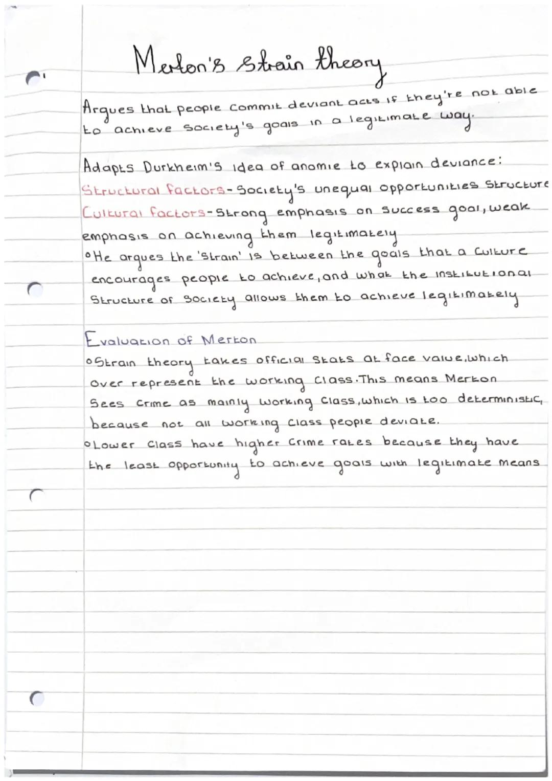 # Serbeultwal stain theories.

They see deviance as the product of a delinquent subculture
With different values from those of mainstream so