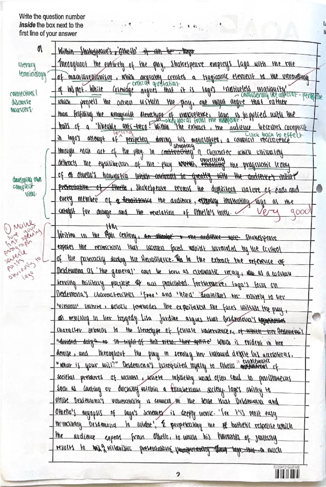 Student's evaluation:
What went well? Strongest question/Weakest question? What do I need to do to
improve by the real exams?
Y13 PPE Jan 20