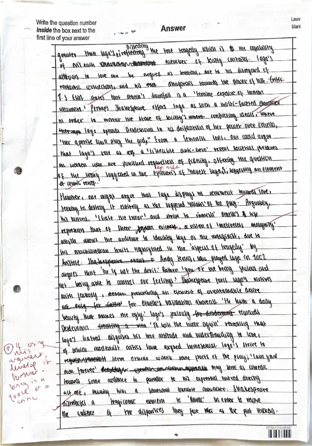 Student's evaluation:
What went well? Strongest question/Weakest question? What do I need to do to
improve by the real exams?
Y13 PPE Jan 20