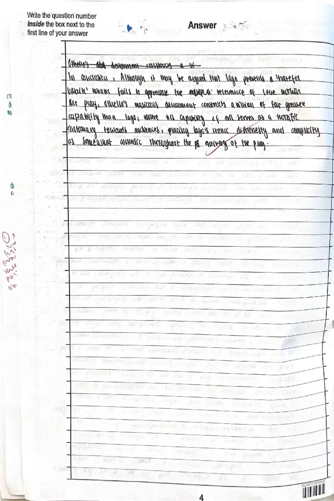 Student's evaluation:
What went well? Strongest question/Weakest question? What do I need to do to
improve by the real exams?
Y13 PPE Jan 20