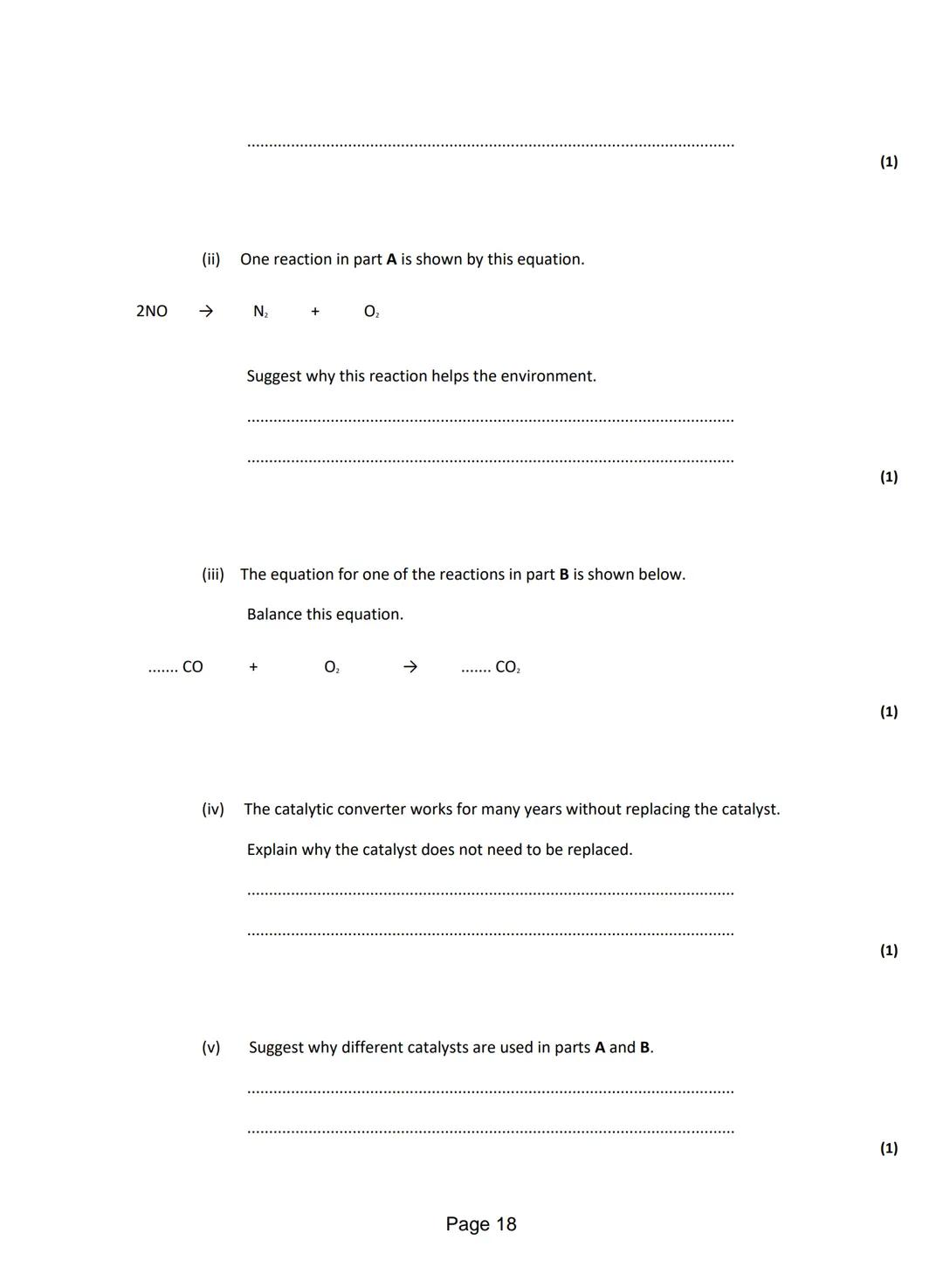 
<p>Q1. A student investigated the temperature change when zinc reacts with copper sulfate solution. The student used a different concentrat