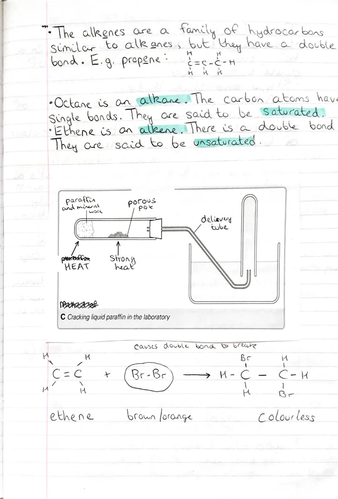 C20F Cracking Breaking Down Hydrocarbons
-
Percentage
J
45
40
fuel oil and
bitumen
D The percentage of each fraction in a typical crude oil,