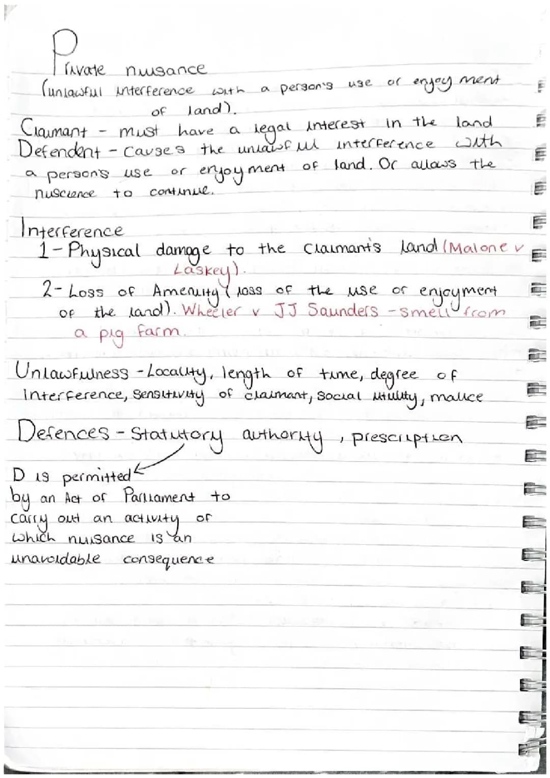All About Private Nuisance Law and Cases in the UK
