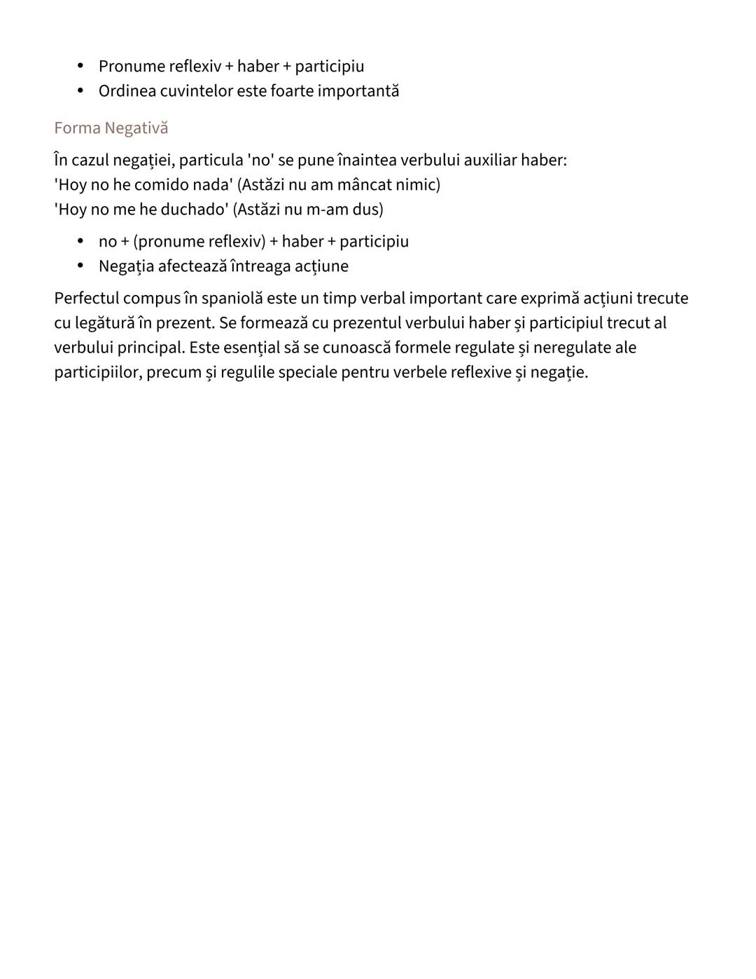 # Perfectul Compus în Spaniolă (Pretérito
Perfecto)

Utilizarea Perfectului Compus

Perfectul compus (Pretérito Perfecto) se foloseşte pentr