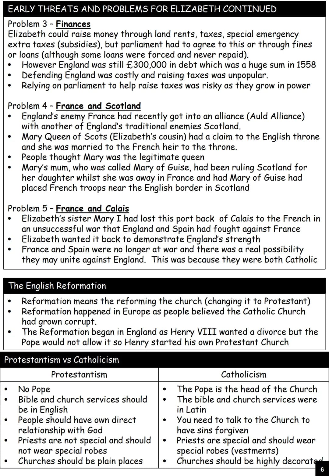 GCSE History
Elizabethan Age, 1558-1603
Name:
Revision guide Queen Elizabeth I
King Philip II
Pope Pius V
Mary, Queen of Scots
Mary of Guise