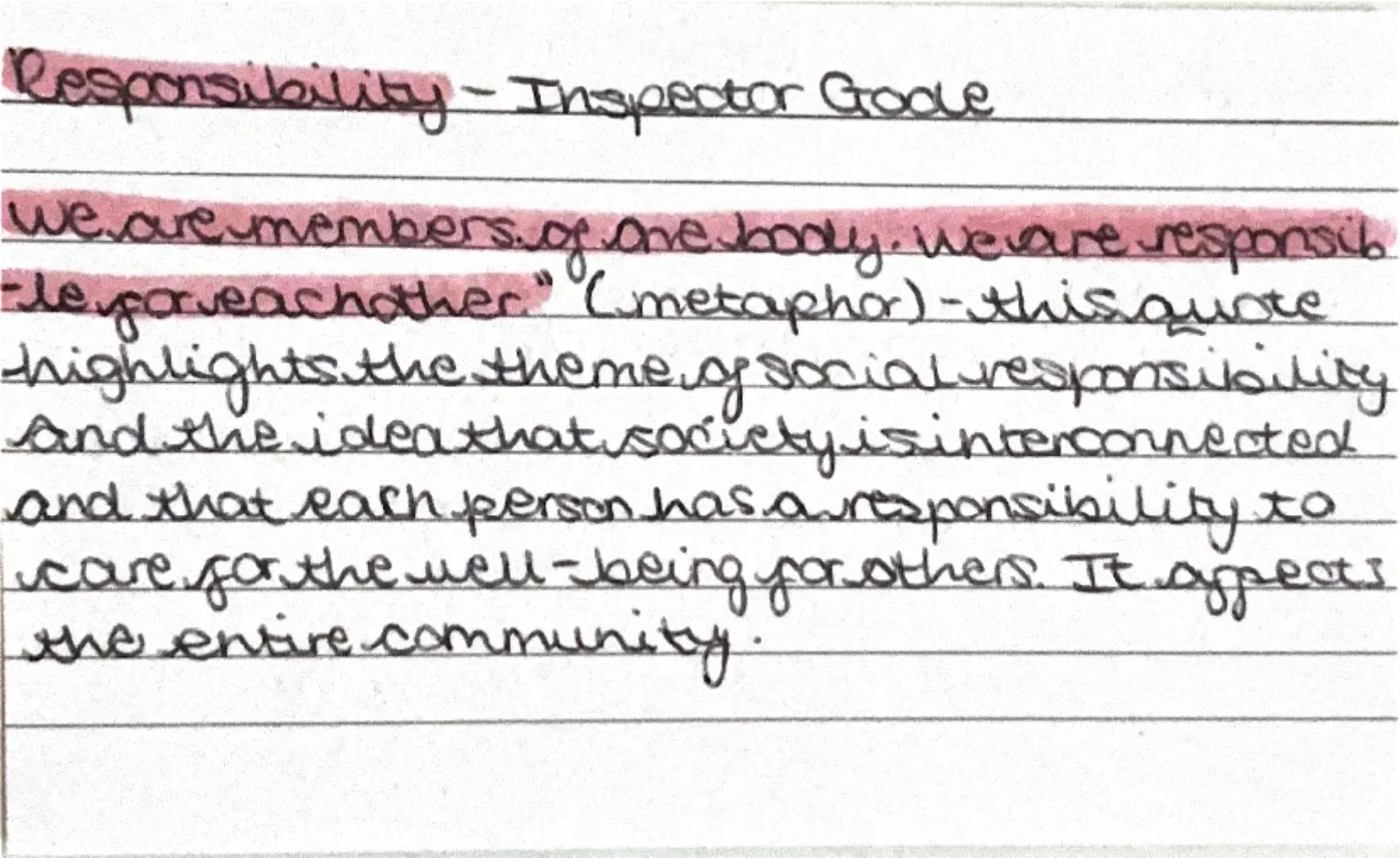 Age - Sheila

"I'm sorry daddy I actually was listening" Sheila shouts. This showing her immaturity by using the term 'daddy' which infantil