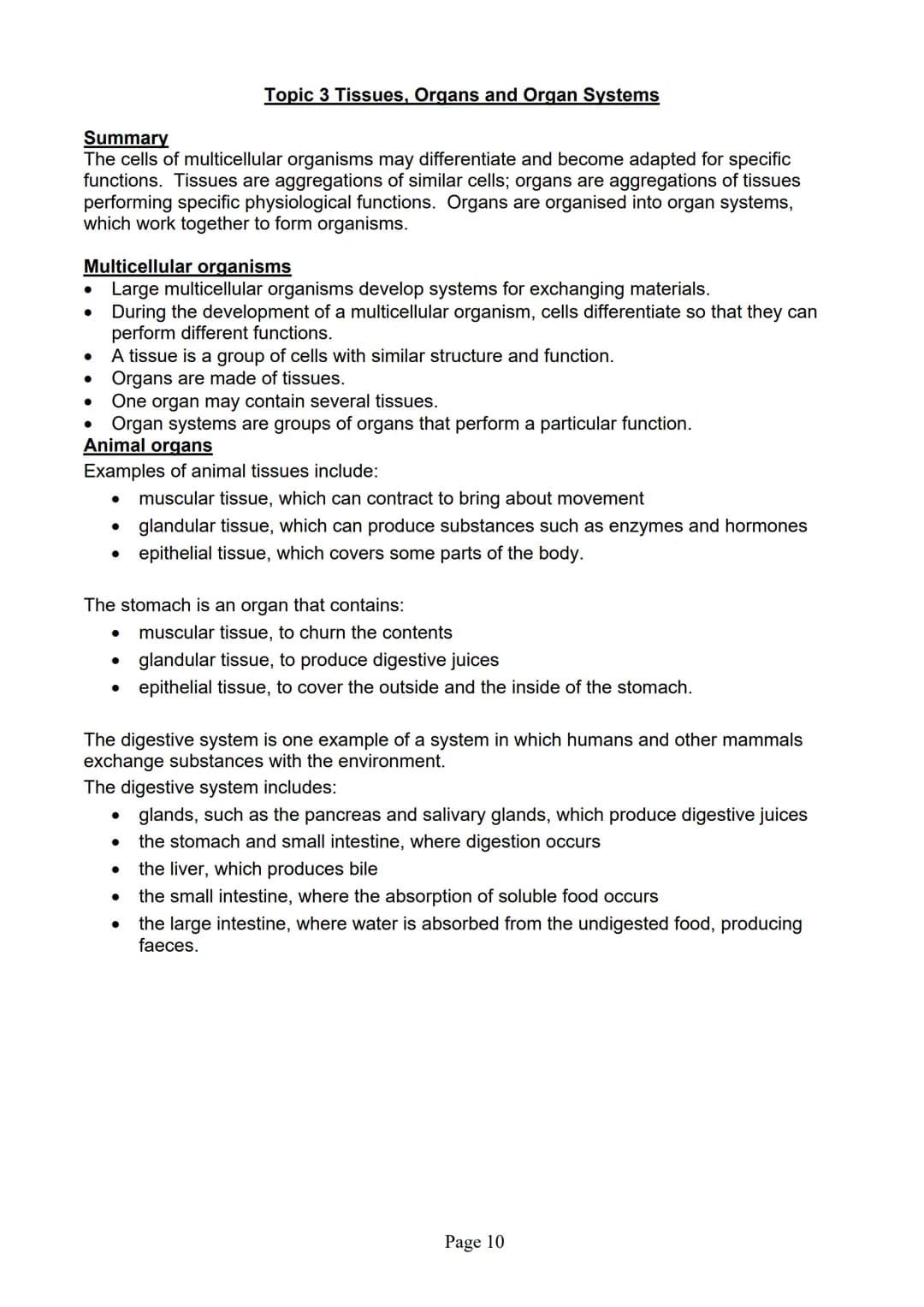 blogy
AQA
GCSE Biology
Paper 1
Summary Notes
Page 1 Summary
All living things are made up of cells. The structures of different types of cel