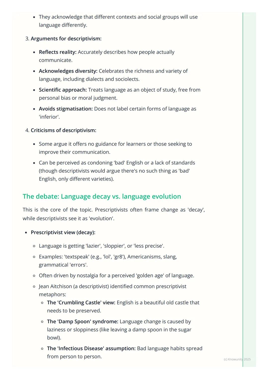 # Attitudes to Language Change

1. Overview

This topic is all about how people react to language change whether they
embrace it, resist it,