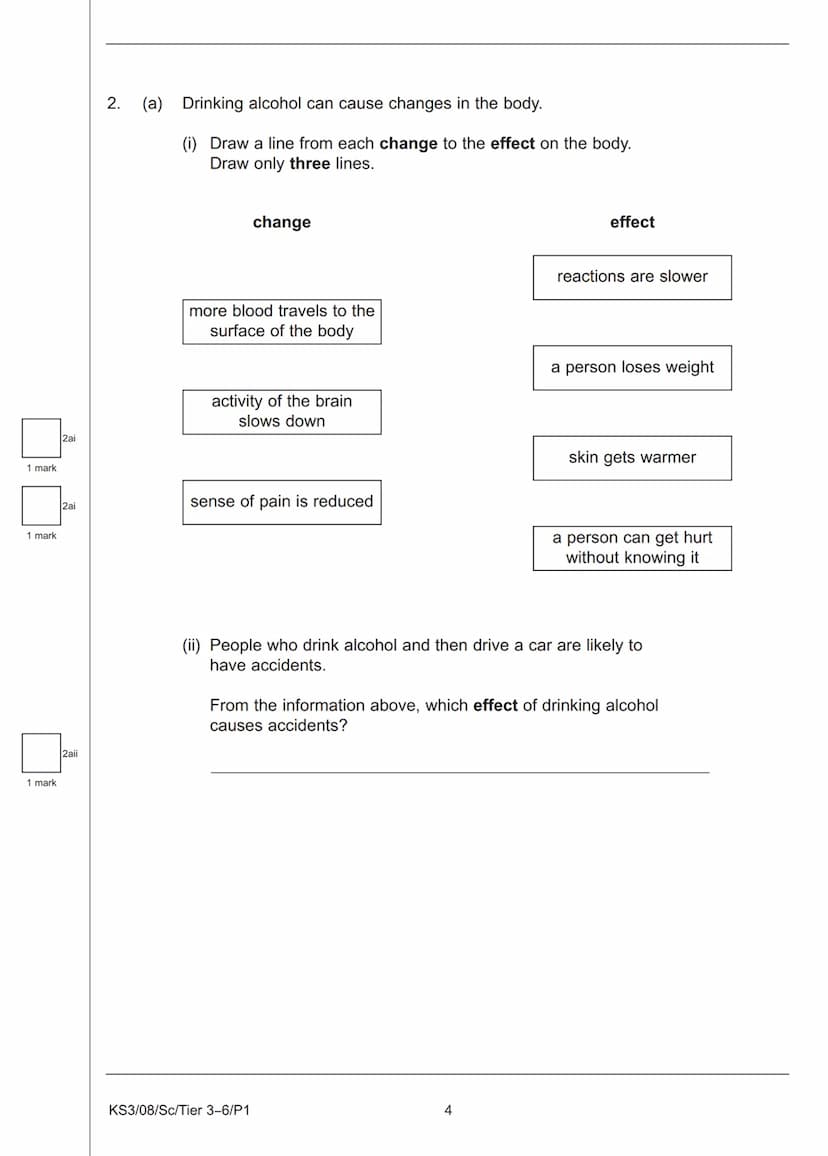 Sc
KEY STAGE
3
TIER
3-6
2008
Science test
Paper 1
First name
Last name
School
Remember
■
■ Try to answer all of the questions.
The number of
