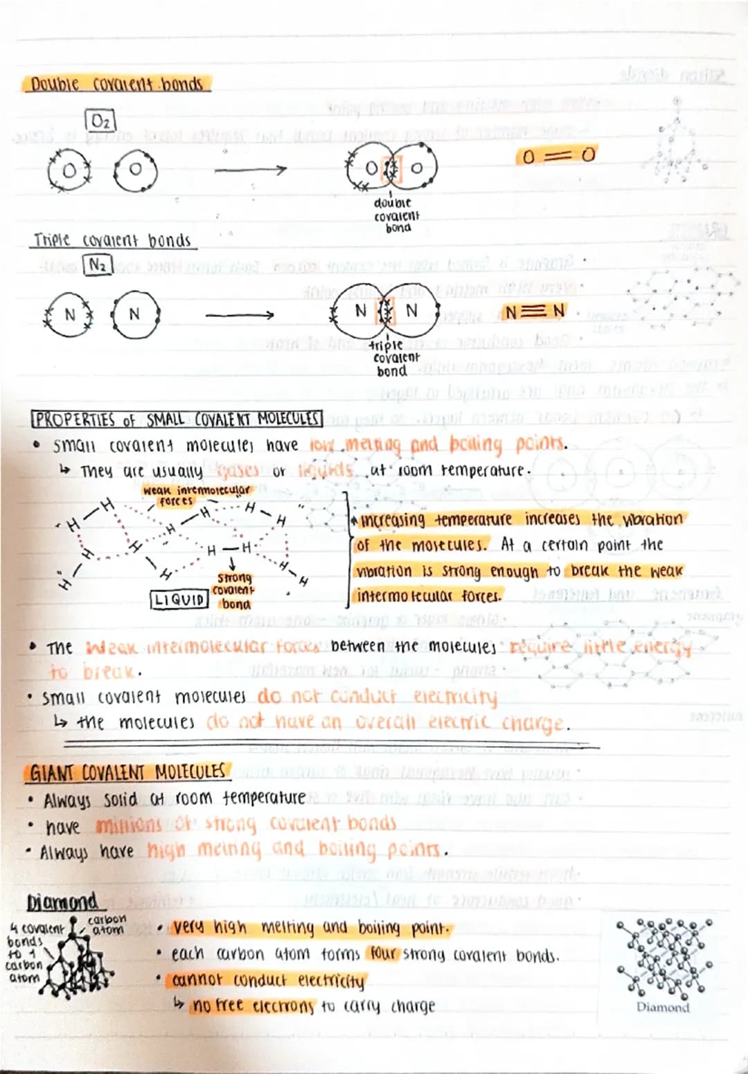Topic 2- structure and bonding.
Three states of matter.
SOLIDS
·Hard to compress (particles PACKED together in regular pattern.).
• Fixed sh