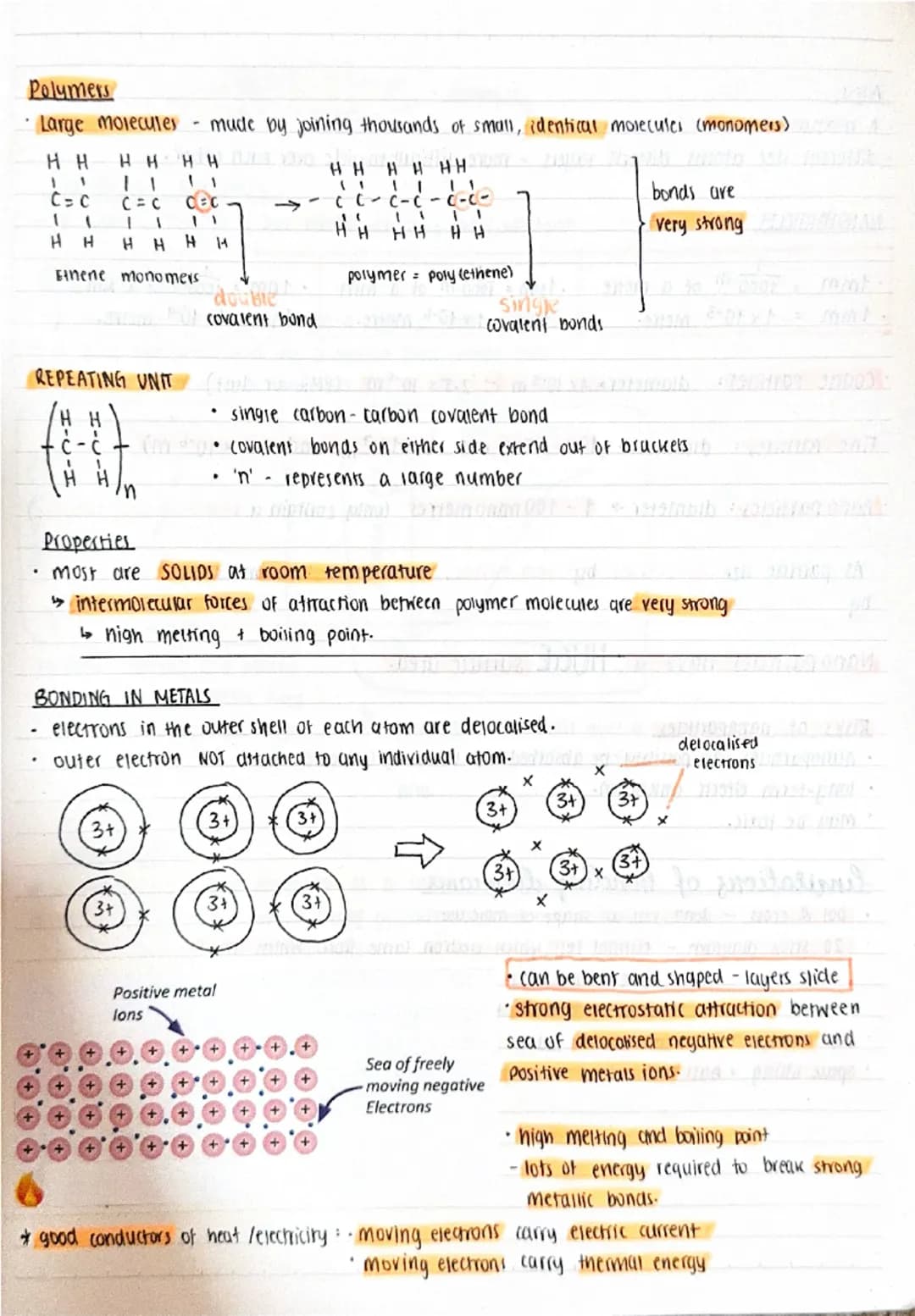 Topic 2- structure and bonding.
Three states of matter.
SOLIDS
·Hard to compress (particles PACKED together in regular pattern.).
• Fixed sh