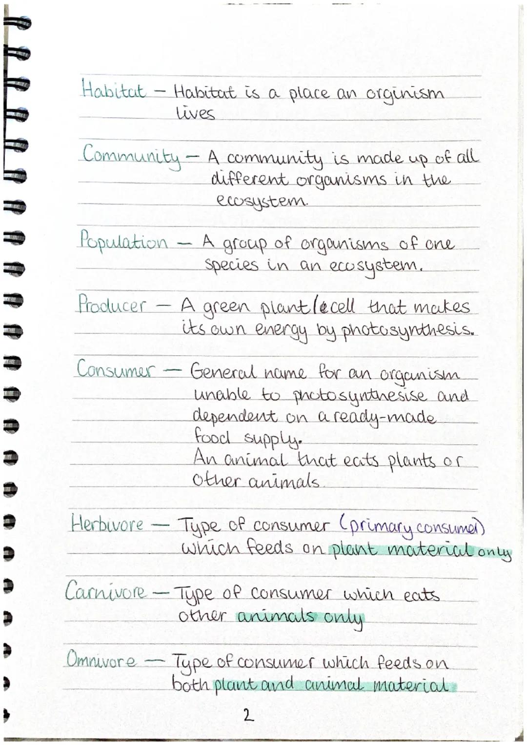 J J J J J A NALL
Key Area 1 Ecosystems - 4 parts
Key Area 2: Distribution of organisms-6 parts.
key Area 4 : Energy in Ecosystems - 2 parts.