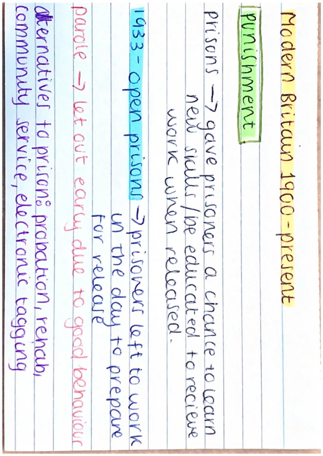Modem Britain 1900-Present
Significant developments in technology.
and changes in attitudes
new technology: CCTV, breathalysers, police
cars