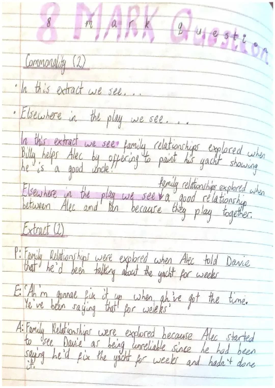 How to Answer 8 Mark Questions in Literature and History with Sailmaker Examples