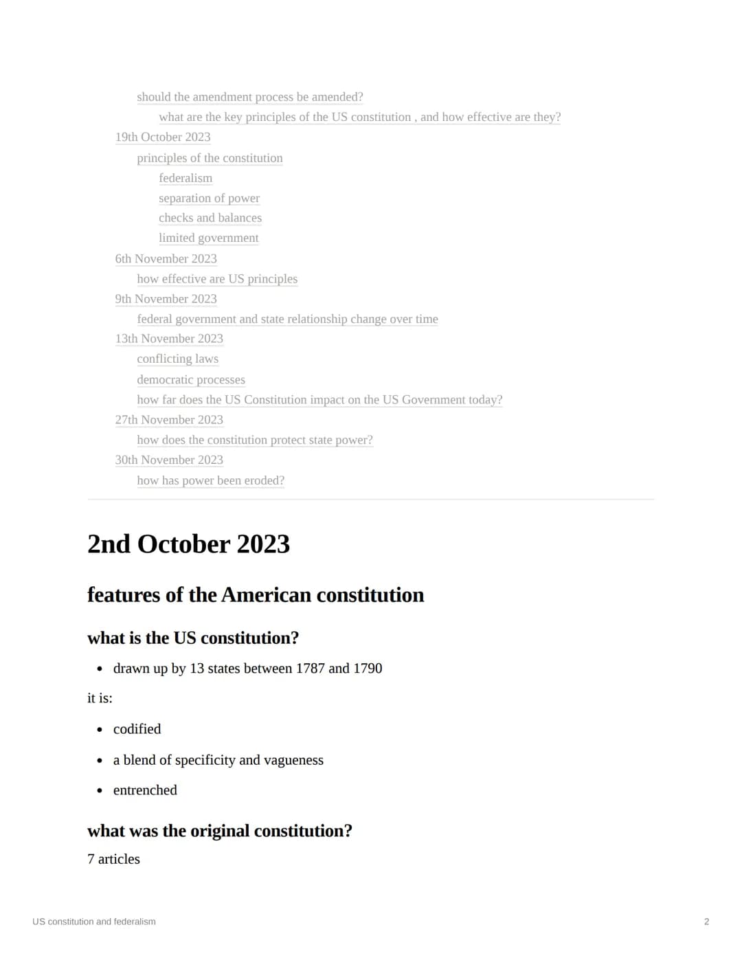 US constitution and federalism
subject
politics
Last edited time @January 30, 2024 8:23 PM
notes
status
type
paper 3 Bullock
done
notes
cont