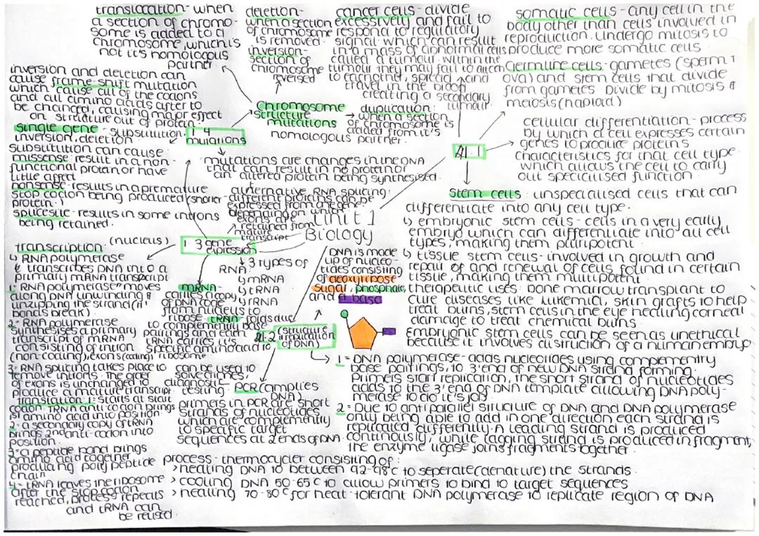 Higher human biology unit 1