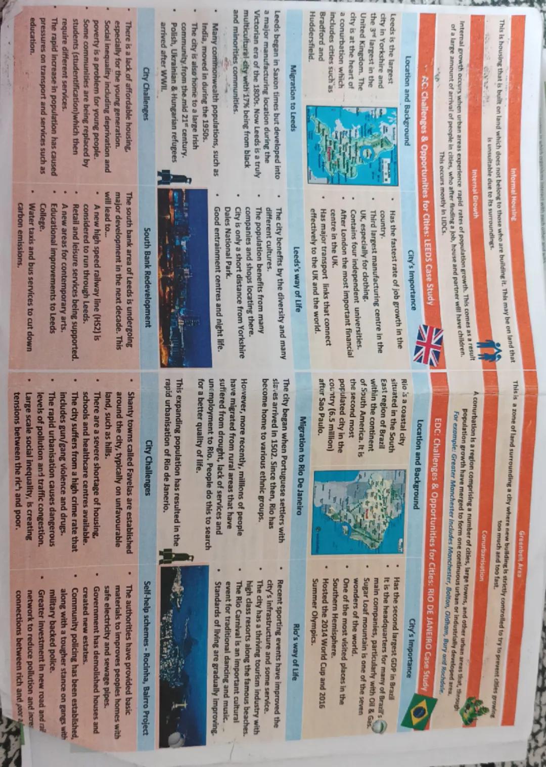 What is Urbanisation?
This is an increase in the amount of people living in urban areas such as
towns or cities. In 2007, the UN announced t