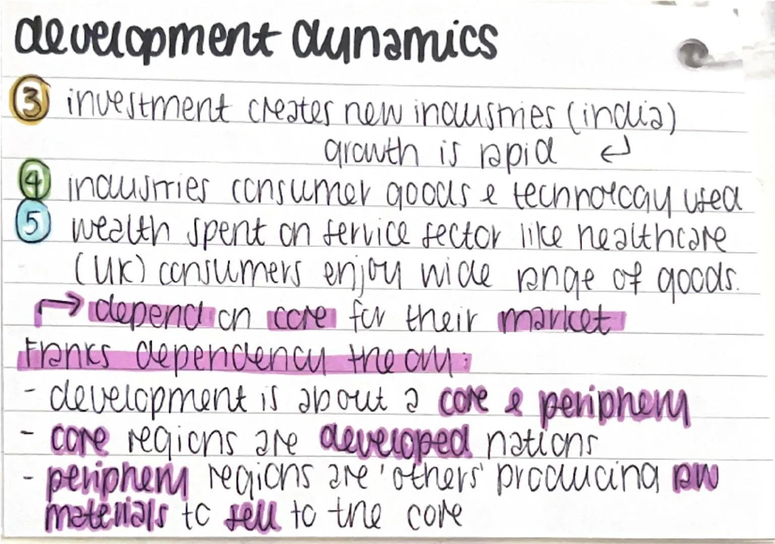 # Paper 1: Topic 2

development measured: economic indicators
↳ GDP per capita

HDI uses 4 indicators: social indicators
1. life expectancy 