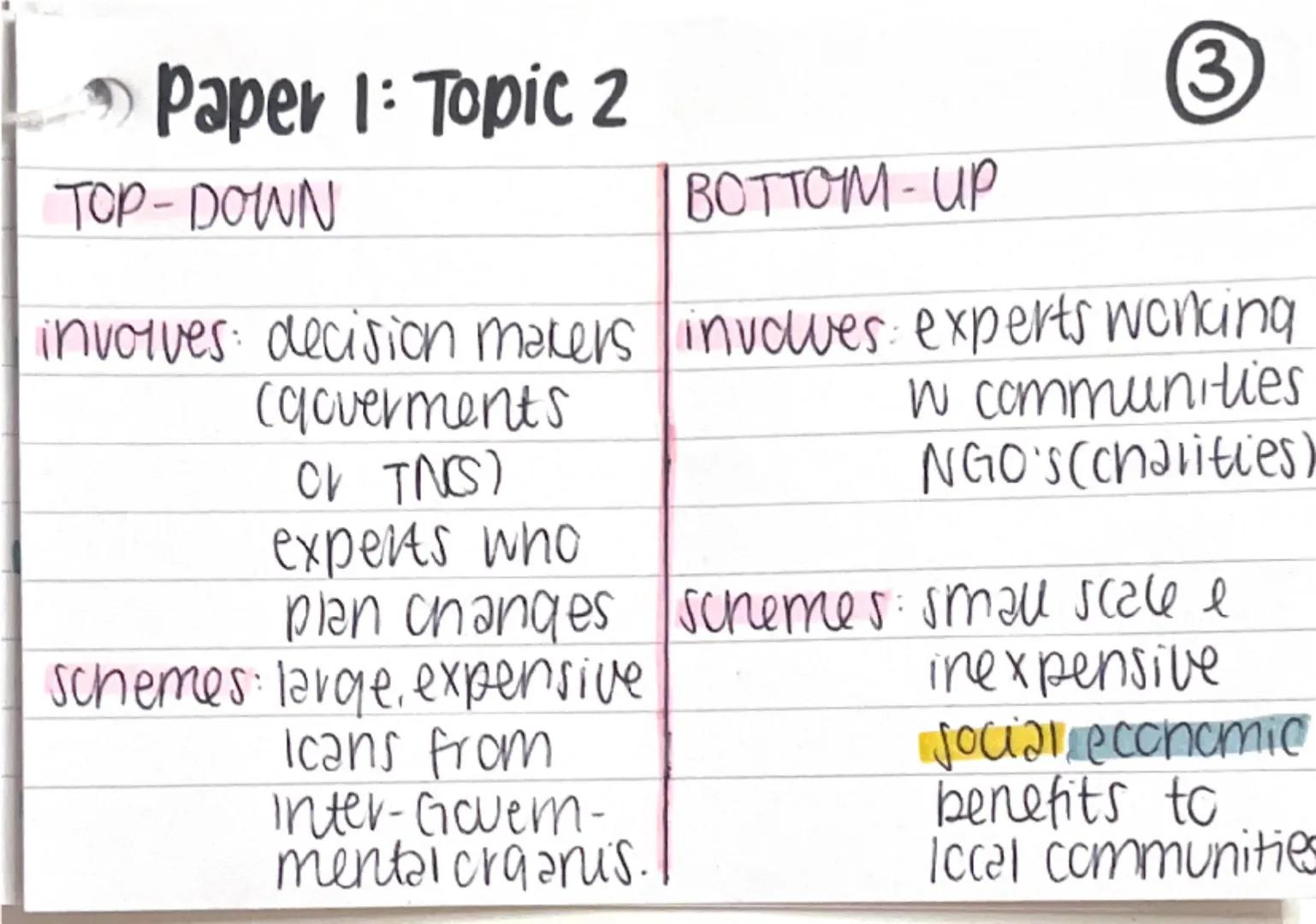 # Paper 1: Topic 2

development measured: economic indicators
↳ GDP per capita

HDI uses 4 indicators: social indicators
1. life expectancy 