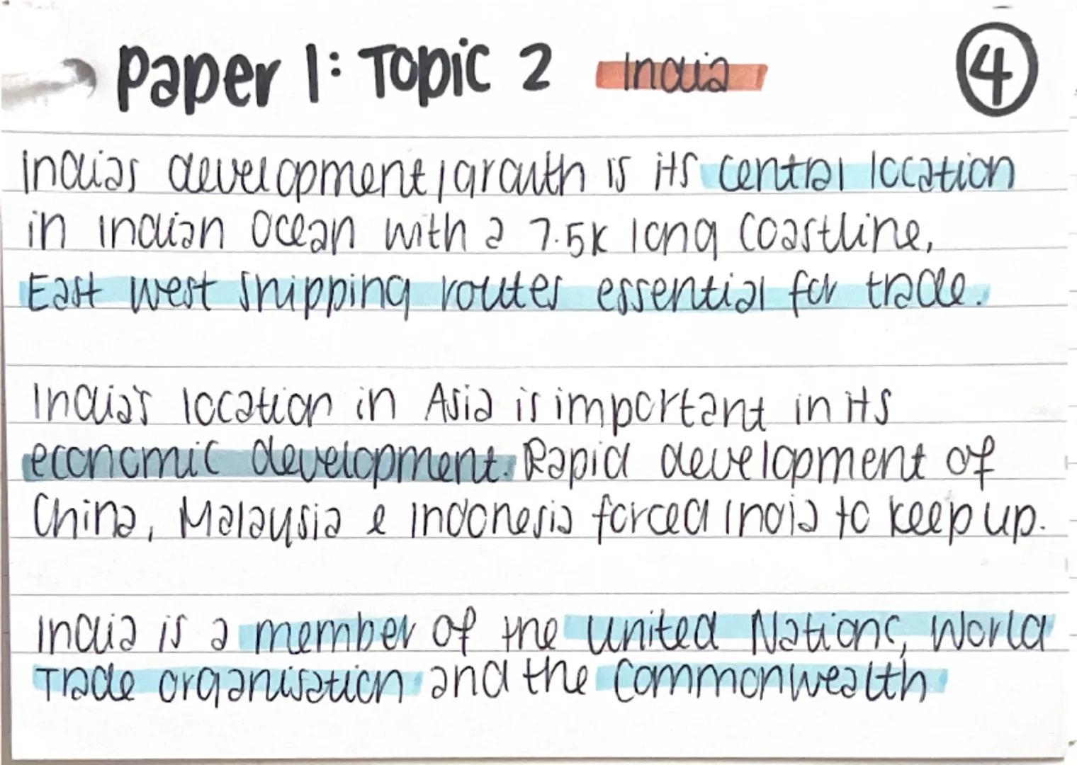 # Paper 1: Topic 2

development measured: economic indicators
↳ GDP per capita

HDI uses 4 indicators: social indicators
1. life expectancy 