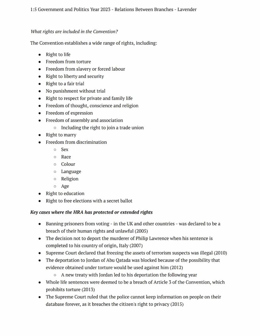1:5 Government and Politics Year 2023 - Relations Between Branches - Lavender
preparation task
government politics
Notes
Judicial Review and